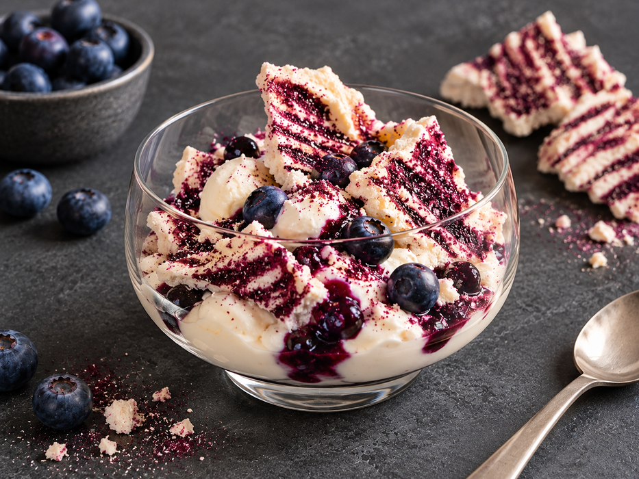 Blueberry Meringue Bites