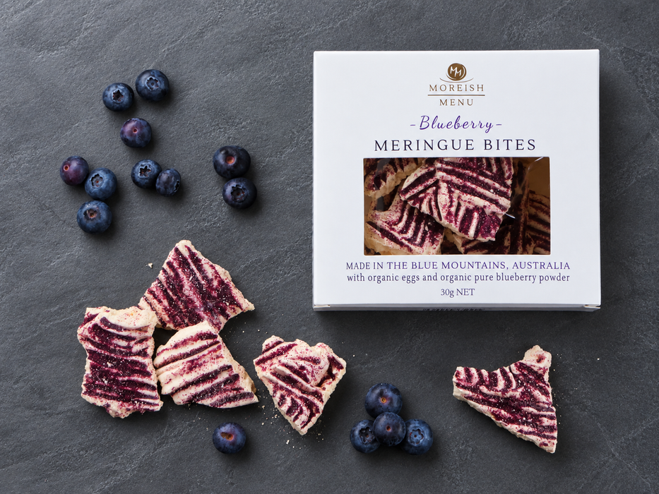 Blueberry Meringue Bites