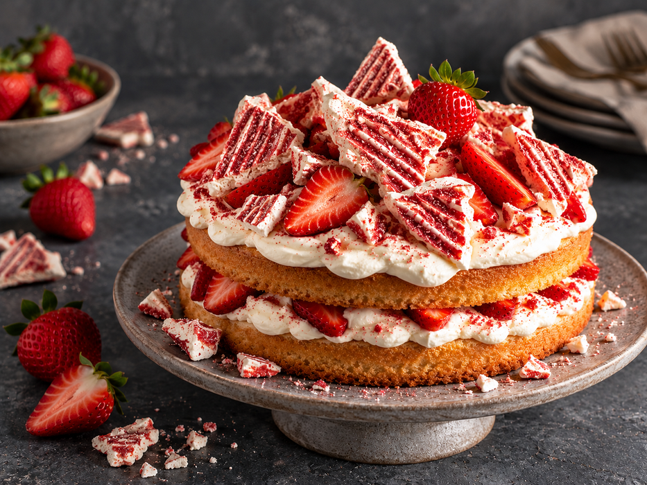 Strawberry Meringue Bites