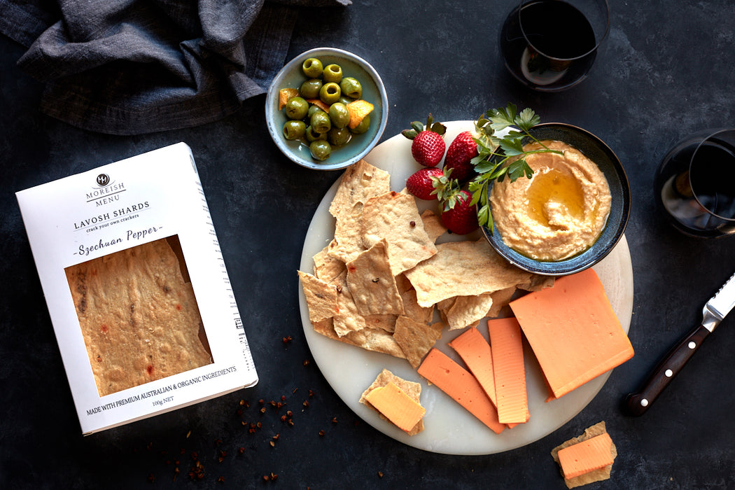 Szechuan Pepper Lavosh Shards