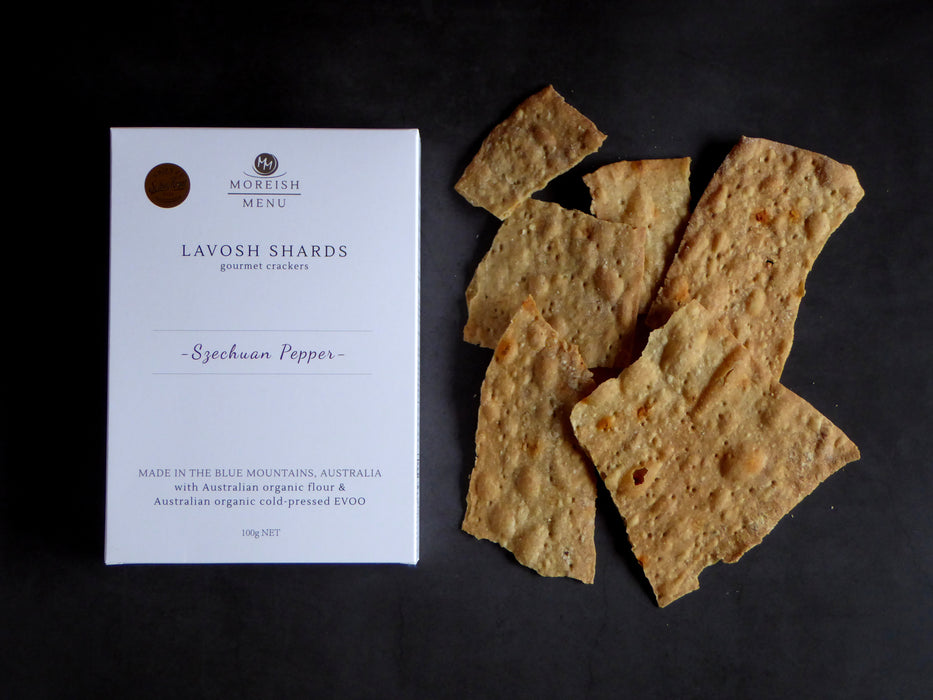 Szechuan Pepper Lavosh Shards